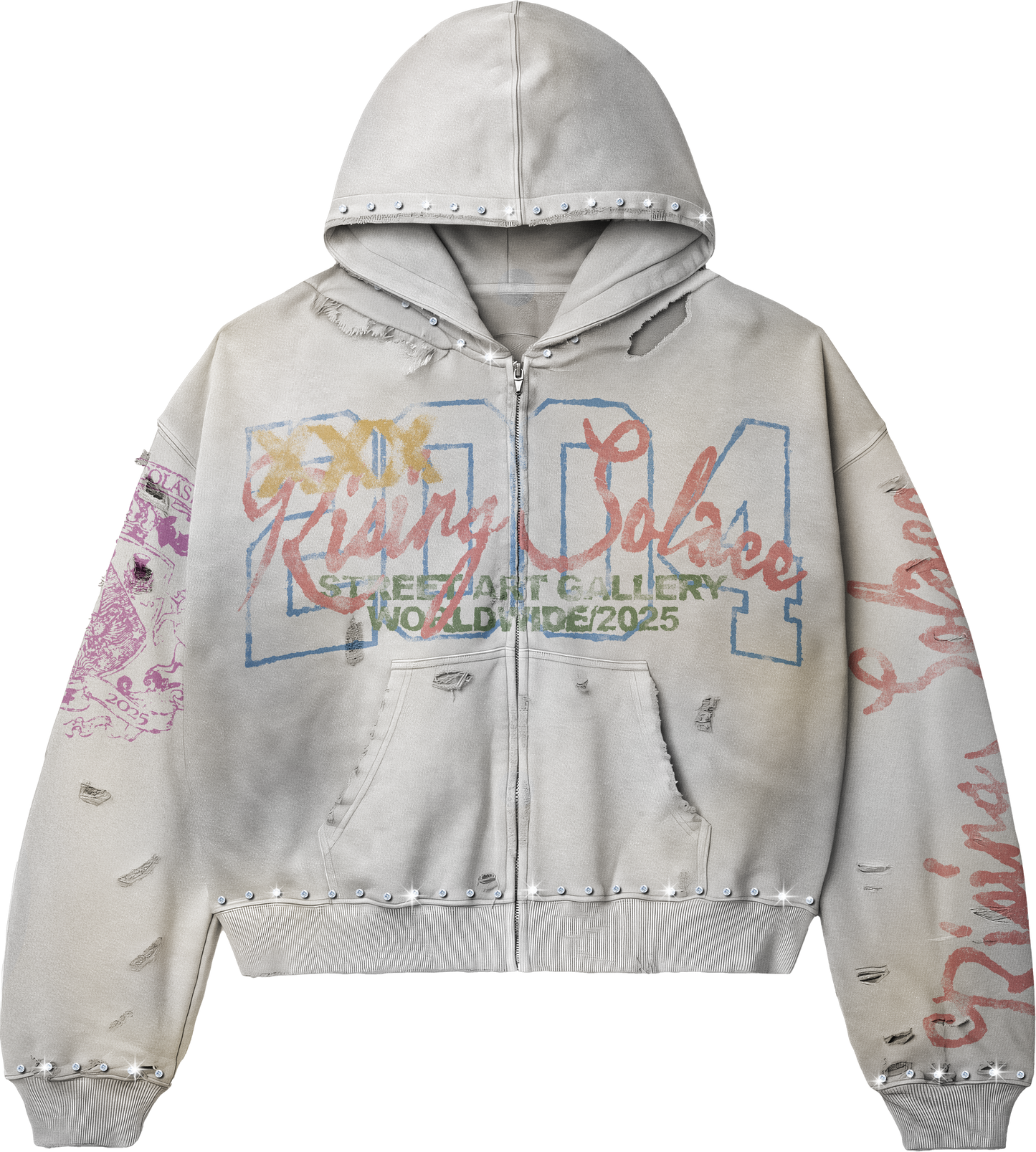 "Graphiti" hoodie (Cream)