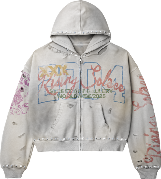 "Graphiti" hoodie (Cream)