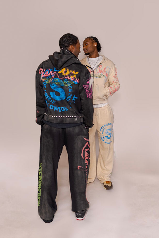 "Pressure makes Diamonds" hoodie (Black)