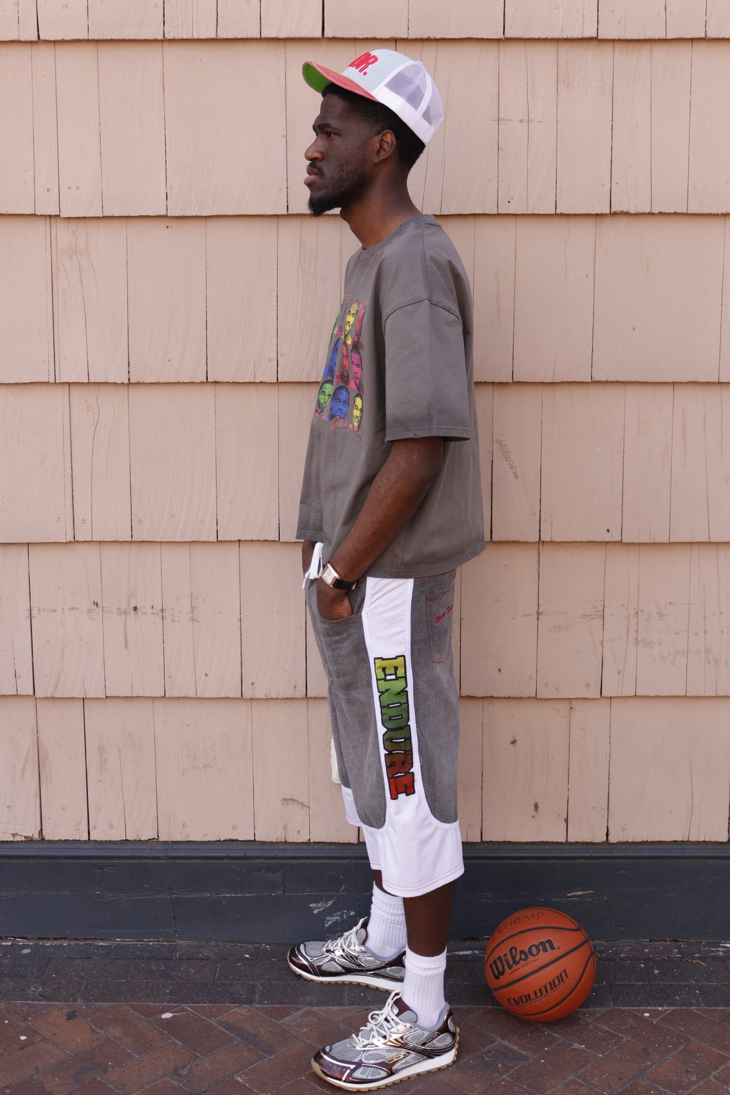 Basketball jorts (Gray)