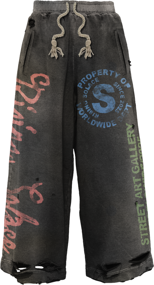 "Graphiti" pants (Black)