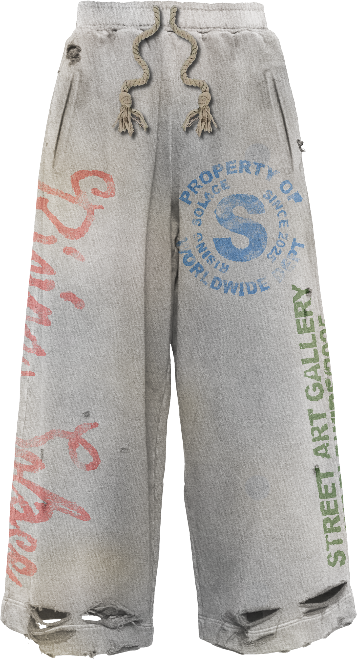 "Graphiti" pants (Cream)