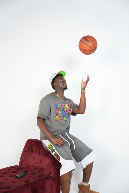 Basketball jorts (Gray)