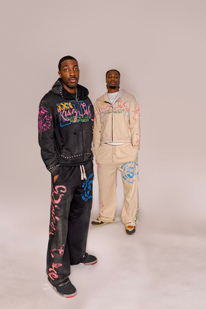 "Pressure makes Diamonds" sweatpants (Black)