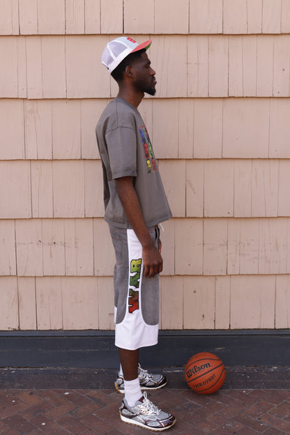 Basketball jorts (Gray)