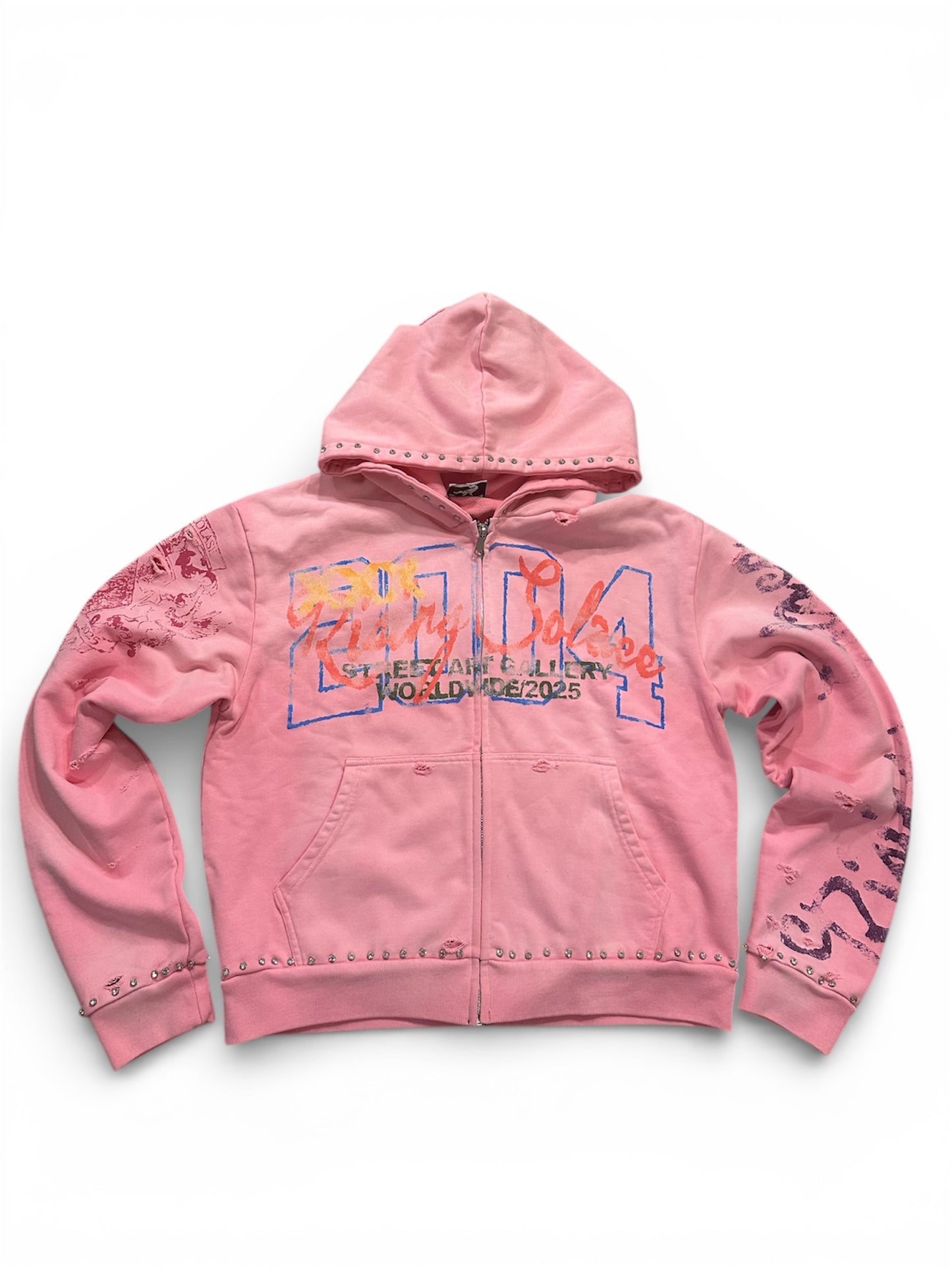 "Pressure makes Diamonds" hoodie (pink)