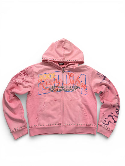 "Pressure makes Diamonds" hoodie (pink)