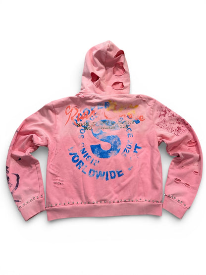 "Pressure makes Diamonds" hoodie (pink)
