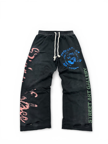 "Pressure makes Diamonds" sweatpants (Black)