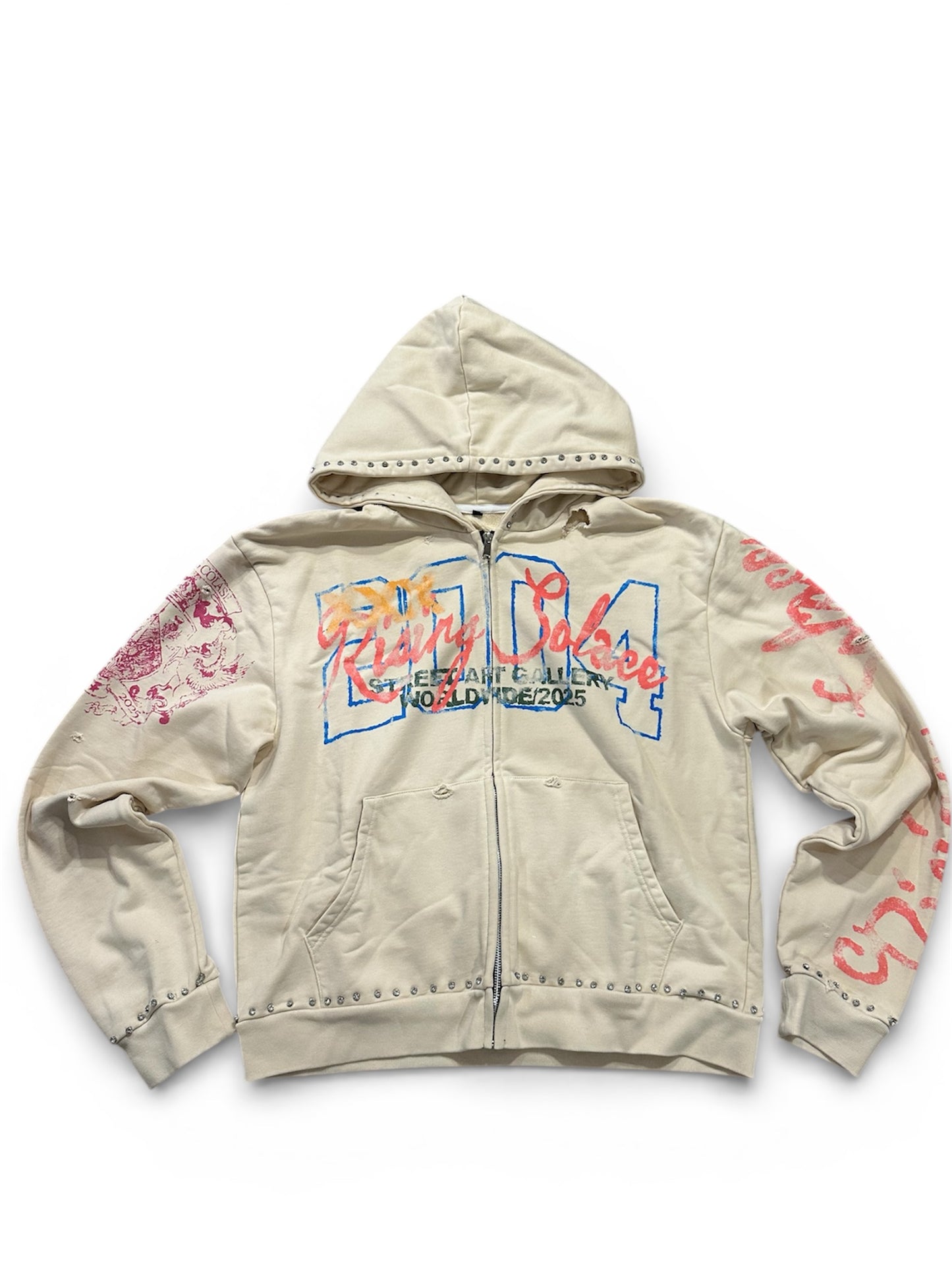 "Pressure makes Diamonds" hoodie (cream)