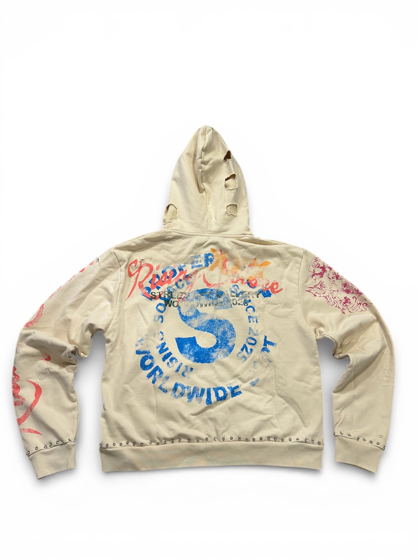 "Pressure makes Diamonds" hoodie (cream)