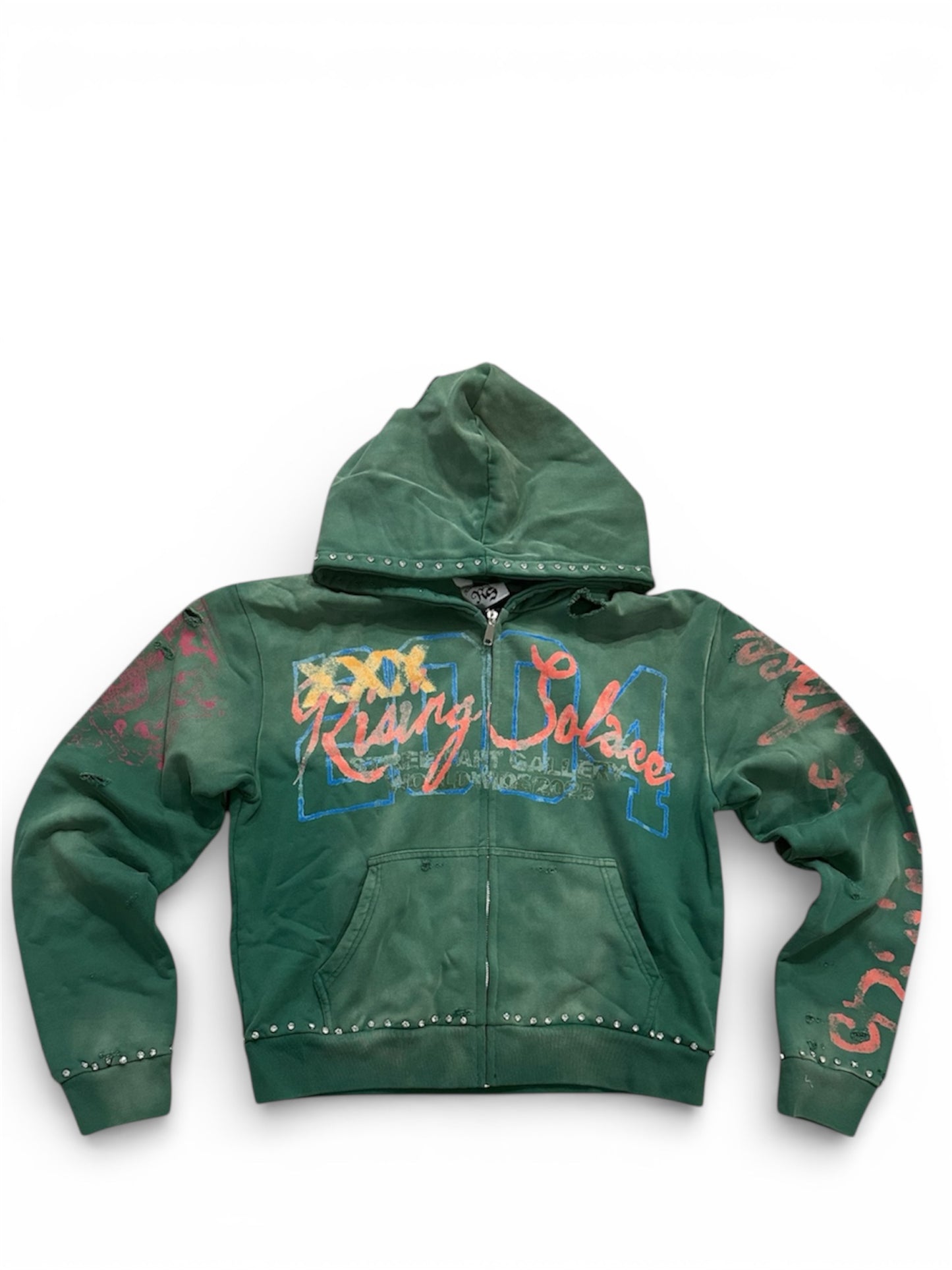 "Pressure makes Diamonds" hoodie (green)