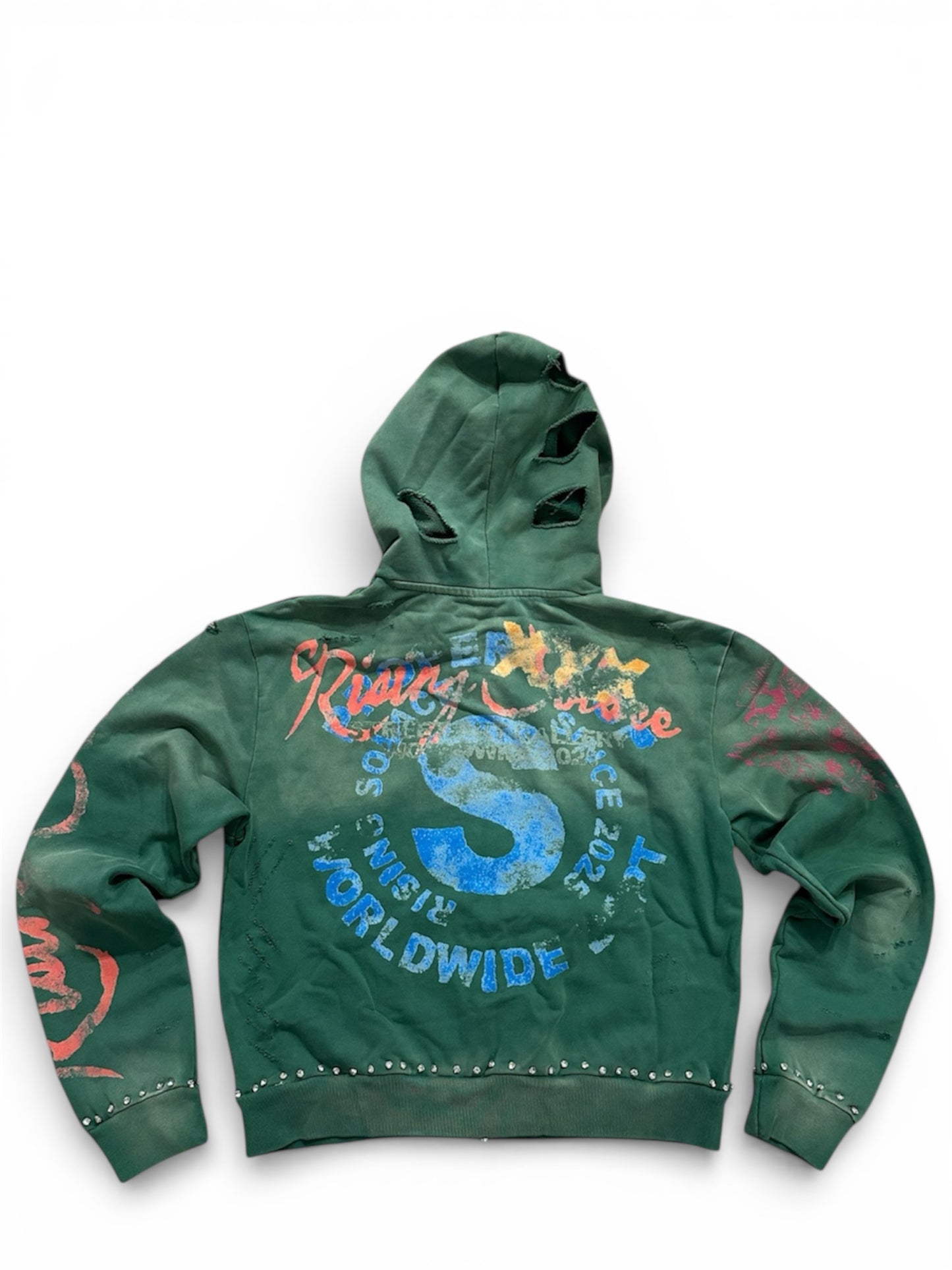 "Pressure makes Diamonds" hoodie (green)