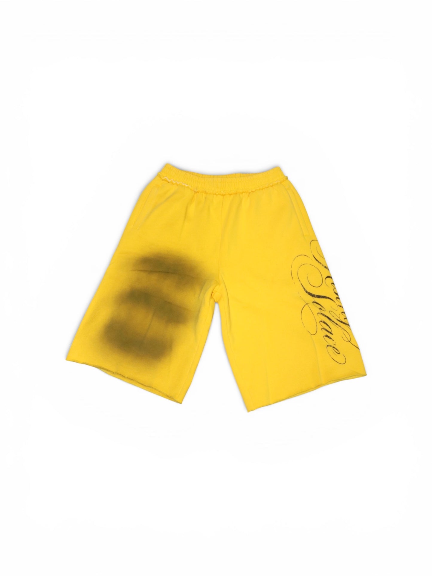 Mustard (kill bill) ash-wash shorts