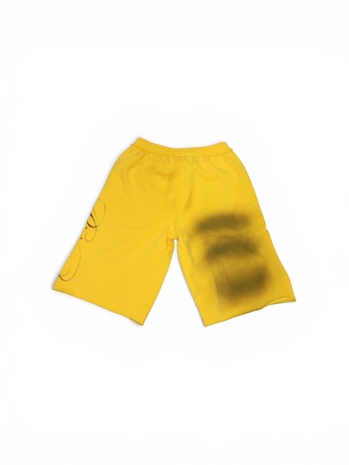 Mustard (kill bill) ash-wash shorts